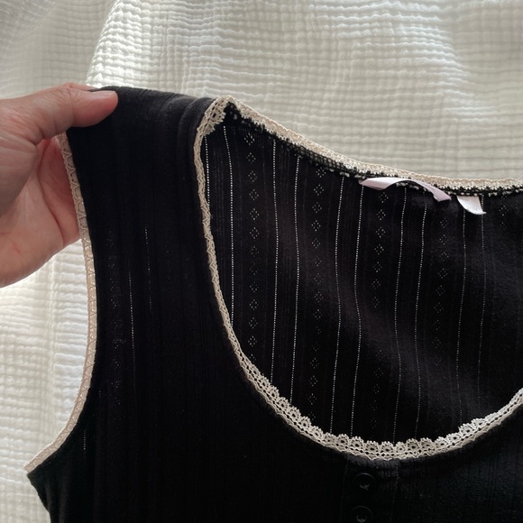 La Vie En Rose Pointelle Night Gown Dress - Picture 6 of 6